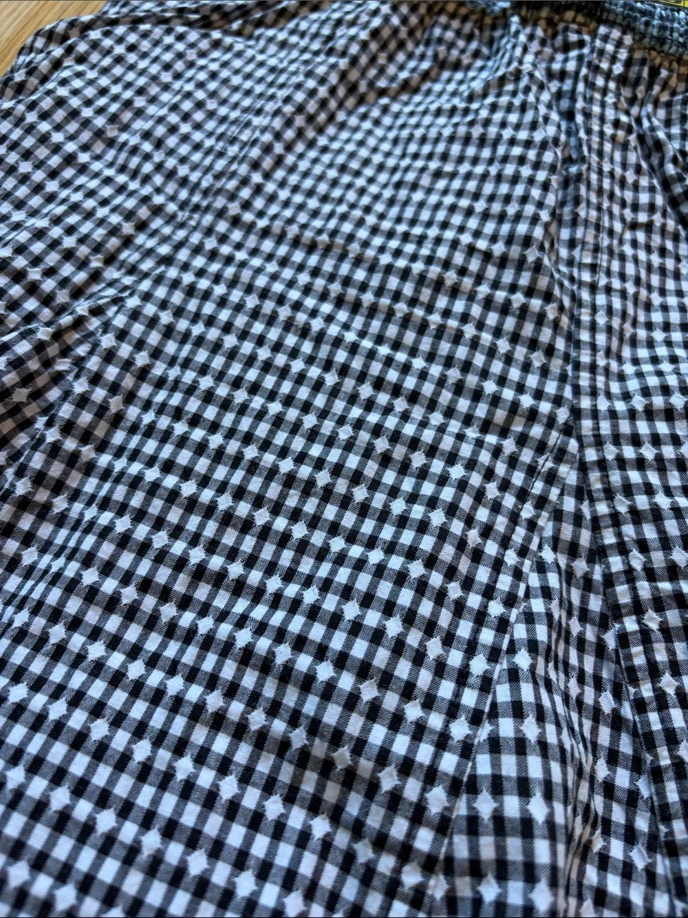 Maeve by Anthropologie Gingham Black and White Sundress with Crossback Straps - Picture 12 of 12